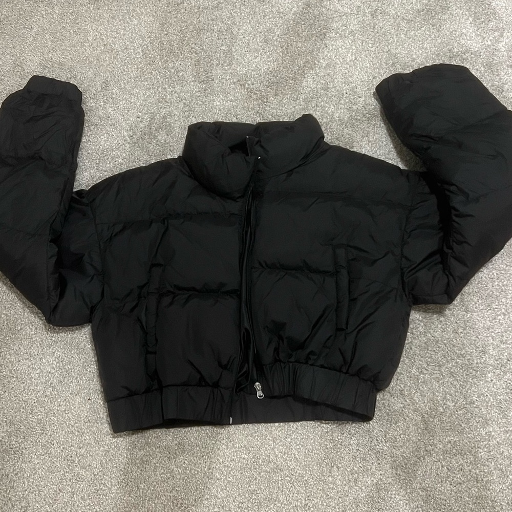 SHEIN Cropped Puffer Jacket M